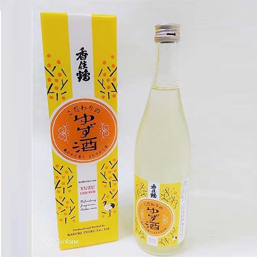 Rượu Yuzu Kasumi Tsuru Kodawarino 12% 720ml