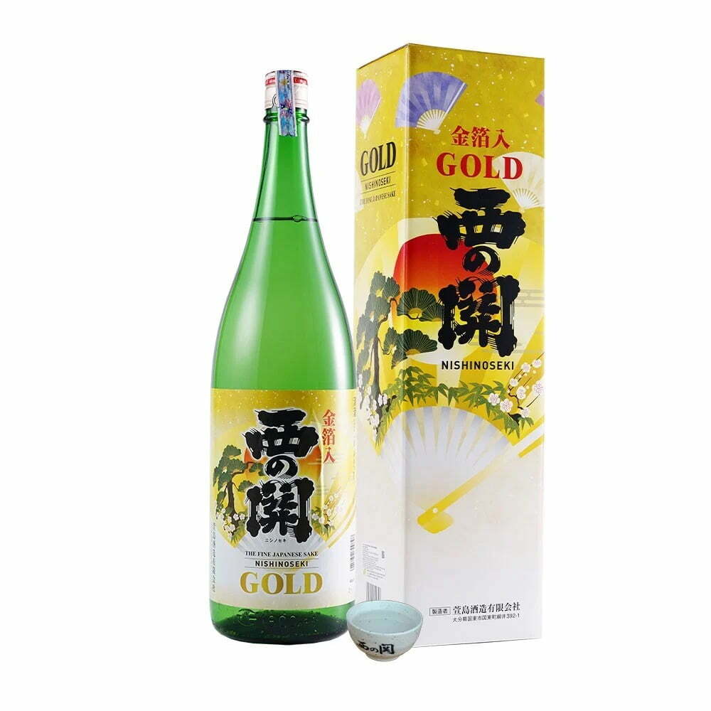 Rượu Sake Nishino Seki Gold Leaf 1800ml / 1%ABV
