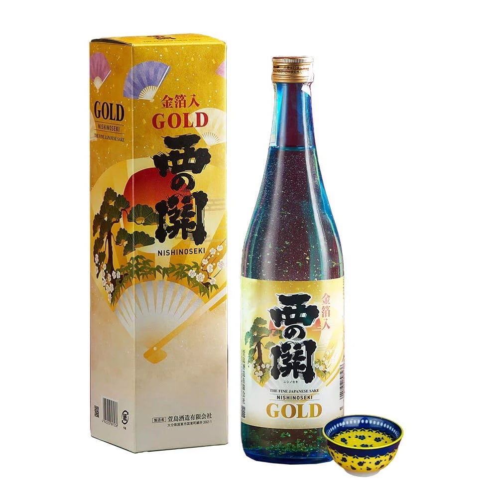 Rượu Sake Nishinoseki Vảy Vàng 15% 720ml