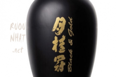 sake hũ black and gold