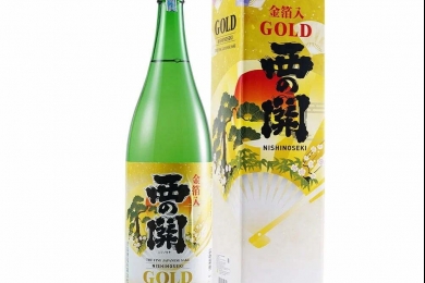 Rượu Sake Nishino Seki Gold Leaf 1800ml / 1%ABV